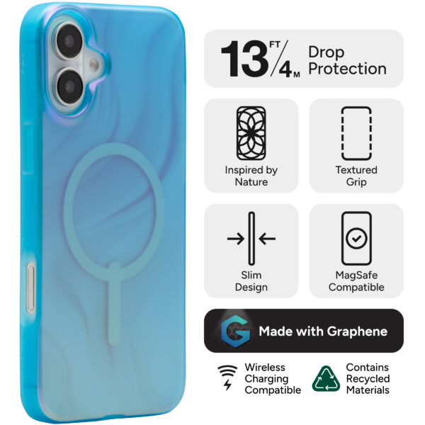 Milan iPhone 16+ Case, Deep Aurora iPhone 16 Plus Snap Cover - Image 4
