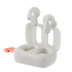 Bone/Orange Wireless Earbuds