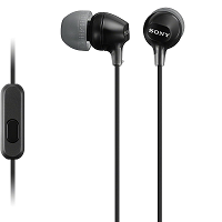 Sony MDR-EX15AP Earphones Black